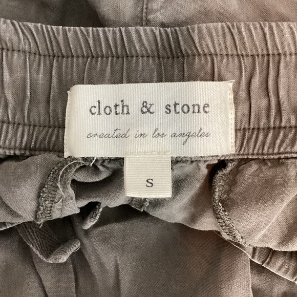 Cloth & Stone Olive Tencel Cargo Jogger Pants Size Small - Picture 6 of 7